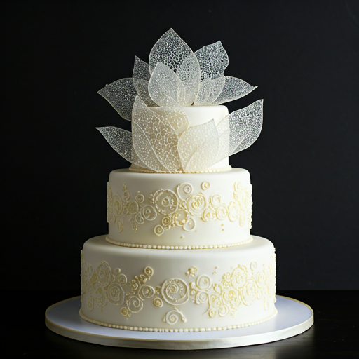 Custom birthday cake with artistic decoration